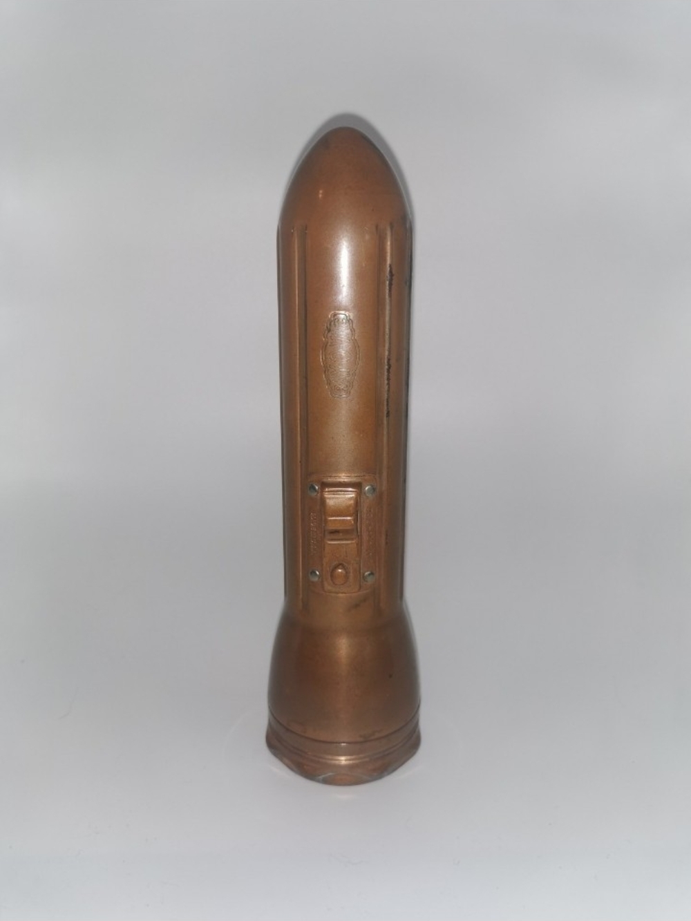 Vintage 1930s Ray-O-Vac Solid Copper "Bullet" Flashlight (Works)